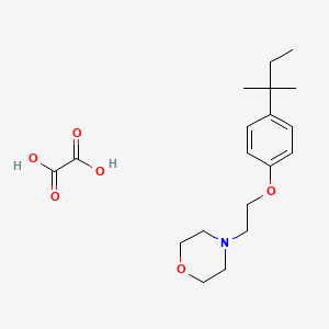 molecular formula C19H29NO6 B4003297 4-[2-[4-(2-Methylbutan-2-yl)phenoxy]ethyl]morpholine;oxalic acid 