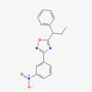 3-(3-nitrophenyl)-5-(1-phenylpropyl)-1,2,4-oxadiazole