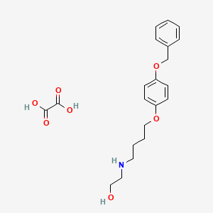 2-({4-[4-(benzyloxy)phenoxy]butyl}amino)ethanol ethanedioate (salt)