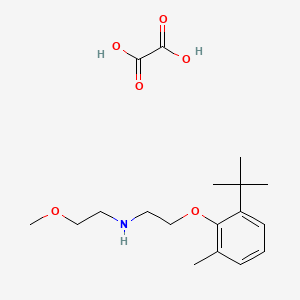 N-[2-(2-tert-butyl-6-methylphenoxy)ethyl]-2-methoxyethanamine;oxalic acid