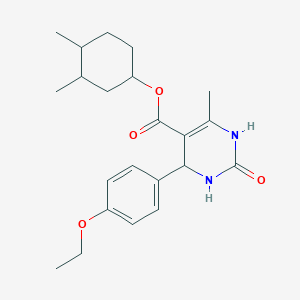 molecular formula C22H30N2O4 B400334 3,4-Dimethylcyclohexyl 4-(4-ethoxyphenyl)-6-methyl-2-oxo-1,2,3,4-tetrahydropyrimidine-5-carboxylate 