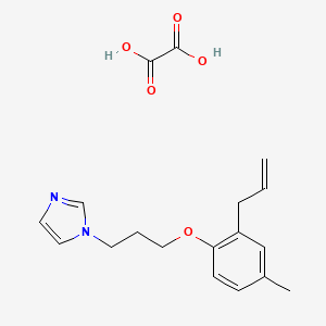 molecular formula C18H22N2O5 B4003340 1-[3-(2-allyl-4-methylphenoxy)propyl]-1H-imidazole oxalate 