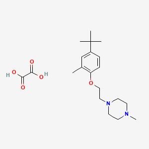 molecular formula C20H32N2O5 B4003348 1-[2-(4-Tert-butyl-2-methylphenoxy)ethyl]-4-methylpiperazine;oxalic acid 