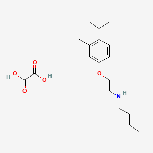 N-[2-(3-methyl-4-propan-2-ylphenoxy)ethyl]butan-1-amine;oxalic acid