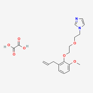 molecular formula C19H24N2O7 B4003372 1-{2-[2-(2-allyl-6-methoxyphenoxy)ethoxy]ethyl}-1H-imidazole oxalate 