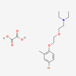 molecular formula C17H26BrNO6 B4003385 2-[2-(4-bromo-2-methylphenoxy)ethoxy]-N,N-diethylethanamine;oxalic acid 