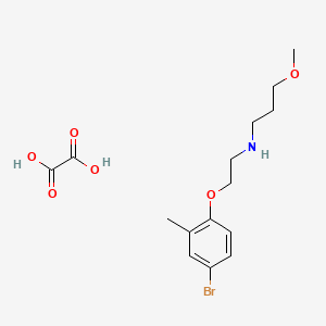 N-[2-(4-bromo-2-methylphenoxy)ethyl]-3-methoxypropan-1-amine;oxalic acid