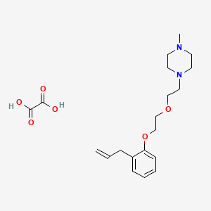 1-Methyl-4-[2-[2-(2-prop-2-enylphenoxy)ethoxy]ethyl]piperazine;oxalic acid