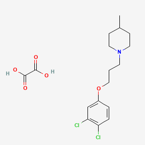 molecular formula C17H23Cl2NO5 B4003440 1-[3-(3,4-Dichlorophenoxy)propyl]-4-methylpiperidine;oxalic acid 