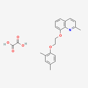 8-[2-(2,4-Dimethylphenoxy)ethoxy]-2-methylquinoline;oxalic acid