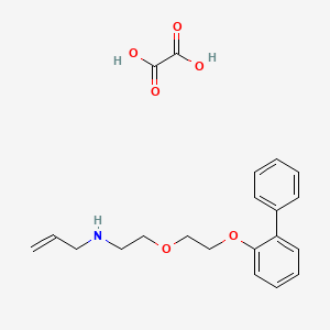 molecular formula C21H25NO6 B4003458 N-{2-[2-(2-biphenylyloxy)ethoxy]ethyl}-2-propen-1-amine oxalate 