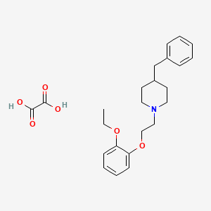 molecular formula C24H31NO6 B4003476 4-benzyl-1-[2-(2-ethoxyphenoxy)ethyl]piperidine oxalate 