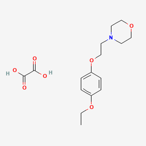 4-[2-(4-Ethoxyphenoxy)ethyl]morpholine;oxalic acid