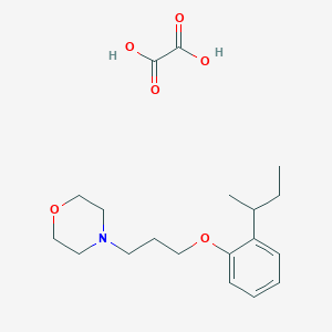 molecular formula C19H29NO6 B4003491 4-[3-(2-Butan-2-ylphenoxy)propyl]morpholine;oxalic acid 