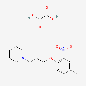 molecular formula C17H24N2O7 B4003500 1-[3-(4-Methyl-2-nitrophenoxy)propyl]piperidine;oxalic acid 