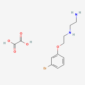 N'-[2-(3-bromophenoxy)ethyl]ethane-1,2-diamine;oxalic acid