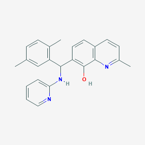 7-[(2,5-DIMETHYLPHENYL)[(PYRIDIN-2-YL)AMINO]METHYL]-2-METHYLQUINOLIN-8-OL