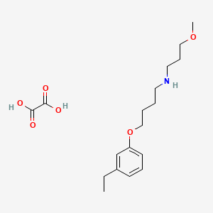 molecular formula C18H29NO6 B4003536 [4-(3-ethylphenoxy)butyl](3-methoxypropyl)amine oxalate 