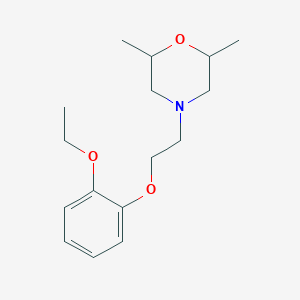 4-[2-(2-ethoxyphenoxy)ethyl]-2,6-dimethylmorpholine