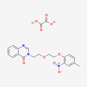 molecular formula C21H21N3O9 B4003565 3-{2-[2-(4-methyl-2-nitrophenoxy)ethoxy]ethyl}-4(3H)-quinazolinone oxalate 