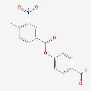 molecular formula C15H11NO5 B400359 4-Formylphenyl 3-nitro-4-methylbenzoate 