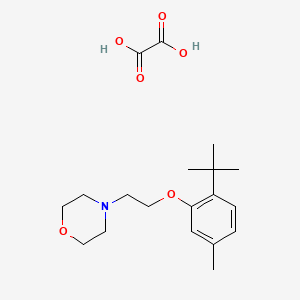 molecular formula C19H29NO6 B4003602 4-[2-(2-Tert-butyl-5-methylphenoxy)ethyl]morpholine;oxalic acid 