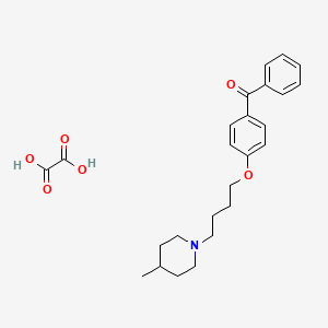 molecular formula C25H31NO6 B4003608 {4-[4-(4-methyl-1-piperidinyl)butoxy]phenyl}(phenyl)methanone oxalate 