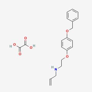 oxalic acid;N-[2-(4-phenylmethoxyphenoxy)ethyl]prop-2-en-1-amine