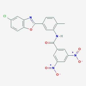 N-[5-(5-chloro-1,3-benzoxazol-2-yl)-2-methylphenyl]-3,5-bisnitrobenzamide