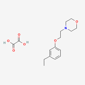 4-[2-(3-Ethylphenoxy)ethyl]morpholine;oxalic acid