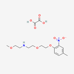 molecular formula C16H24N2O9 B4003653 2-methoxy-N-[2-[2-(4-methyl-2-nitrophenoxy)ethoxy]ethyl]ethanamine;oxalic acid 