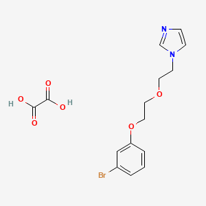 molecular formula C15H17BrN2O6 B4003661 1-{2-[2-(3-bromophenoxy)ethoxy]ethyl}-1H-imidazole oxalate 