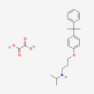 N-isopropyl-3-[4-(1-methyl-1-phenylethyl)phenoxy]-1-propanamine oxalate