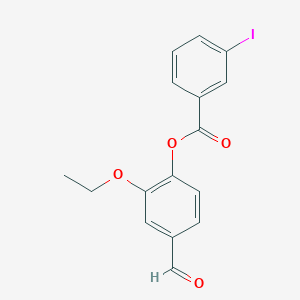 2-Ethoxy-4-formylphenyl 3-iodobenzoate