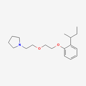 molecular formula C18H29NO2 B4003699 1-{2-[2-(2-sec-butylphenoxy)ethoxy]ethyl}pyrrolidine 