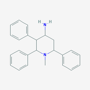 molecular formula C24H26N2 B040037 1-Methyl-2,3,6-triphenyl-4-piperidinamine hydrochloride CAS No. 124069-21-2