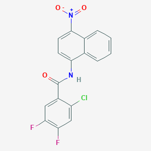 2-chloro-4,5-difluoro-N-(4-nitro-1-naphthyl)benzamide