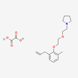 1-[2-[2-(2-Methyl-6-prop-2-enylphenoxy)ethoxy]ethyl]pyrrolidine;oxalic acid