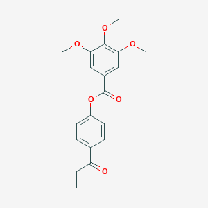 B400372 4-Propanoylphenyl 3,4,5-trimethoxybenzoate CAS No. 330989-99-6