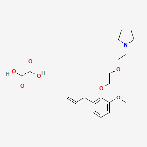 1-[2-[2-(2-Methoxy-6-prop-2-enylphenoxy)ethoxy]ethyl]pyrrolidine;oxalic acid