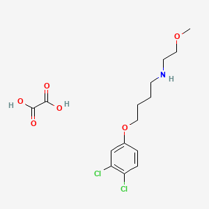 molecular formula C15H21Cl2NO6 B4003757 4-(3,4-dichlorophenoxy)-N-(2-methoxyethyl)butan-1-amine;oxalic acid 