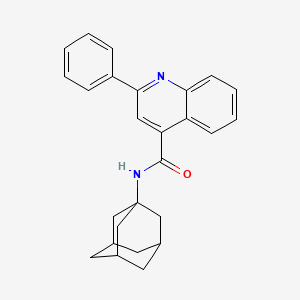 molecular formula C26H26N2O B4003760 N-1-adamantyl-2-phenyl-4-quinolinecarboxamide 