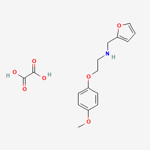 N-(furan-2-ylmethyl)-2-(4-methoxyphenoxy)ethanamine;oxalic acid