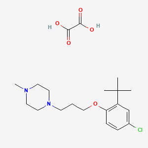 molecular formula C20H31ClN2O5 B4003782 1-[3-(2-Tert-butyl-4-chlorophenoxy)propyl]-4-methylpiperazine;oxalic acid 