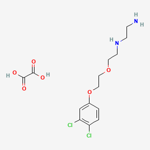 N'-[2-[2-(3,4-dichlorophenoxy)ethoxy]ethyl]ethane-1,2-diamine;oxalic acid