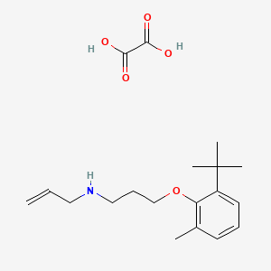 3-(2-tert-butyl-6-methylphenoxy)-N-prop-2-enylpropan-1-amine;oxalic acid