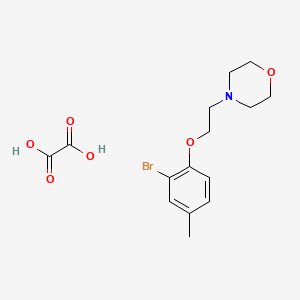 4-[2-(2-Bromo-4-methylphenoxy)ethyl]morpholine;oxalic acid