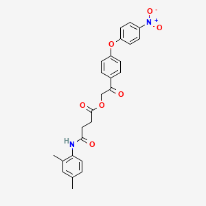 2-[4-(4-nitrophenoxy)phenyl]-2-oxoethyl 4-[(2,4-dimethylphenyl)amino]-4-oxobutanoate