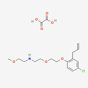 molecular formula C18H26ClNO7 B4003813 {2-[2-(2-allyl-4-chlorophenoxy)ethoxy]ethyl}(2-methoxyethyl)amine oxalate 