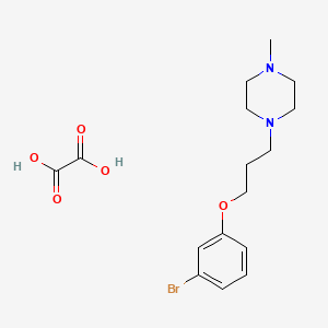 molecular formula C16H23BrN2O5 B4003828 1-[3-(3-Bromophenoxy)propyl]-4-methylpiperazine;oxalic acid 